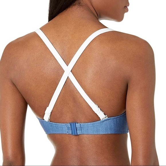 Seafolly Block Party F Cup X Back Adjustable Bikini Top 4 - Picture 6 of 8